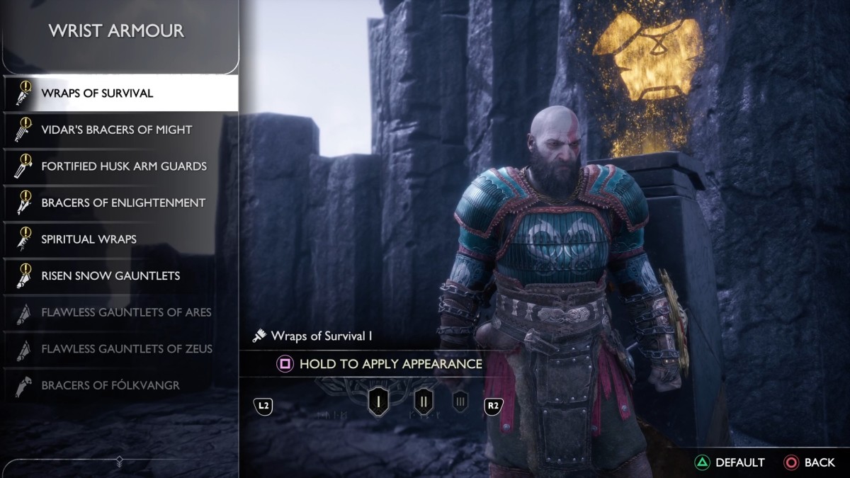 Appearance pedestal in God of War Ragnarok Valhalla